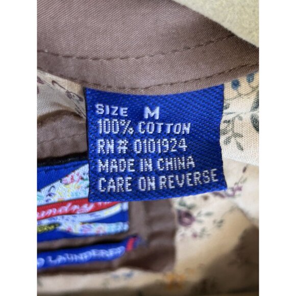 English Laundry Women's Lion Crest Long Sleeve Button Shirt in Brown - Sz M - Picture 6 of 7